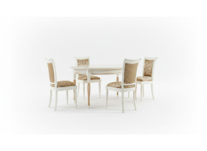 Dining room chair set dining group table solid wood real wood 4 chairs with table new