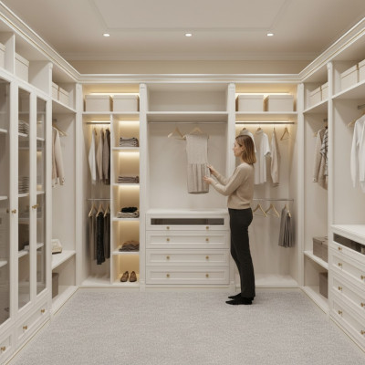 Element Model V2D-10 for Walk-In Closet Wardrobe Italian Furniture