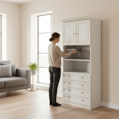 Element Model V2D-05 for Walk-In Closet Wardrobe Italian Furniture
