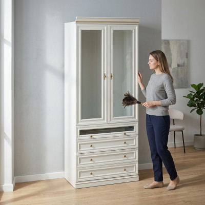 Element Model V2D-04 for Walk-in Closet Wardrobe Italian Furniture