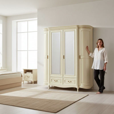 Classic cabinets closet wall unit wardrobe - Model V-Schrank-4D-G