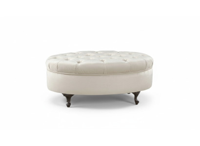 Leather Stool Round Stool Chippendale Stool Classic Ottoman - Model V-Ottoman