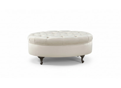 Leather Stool Round Stool Chippendale Stool Classic Ottoman - Model V-Ottoman