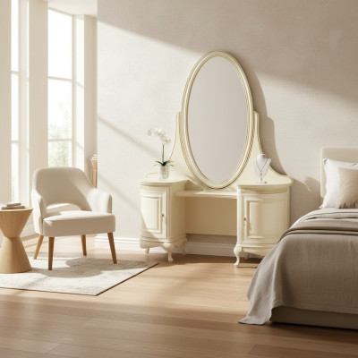 Classic Console Makeup Mirror Dressing Table Dresser - Model V Dressing Table