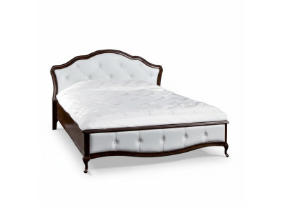Bed, marital bed, double bed, king bed, bedroom, classic leather bed, model V-2T