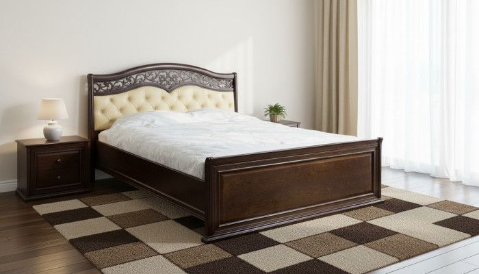 Bed, double bed, Chippendale bedroom, king-size bed - Model V-A