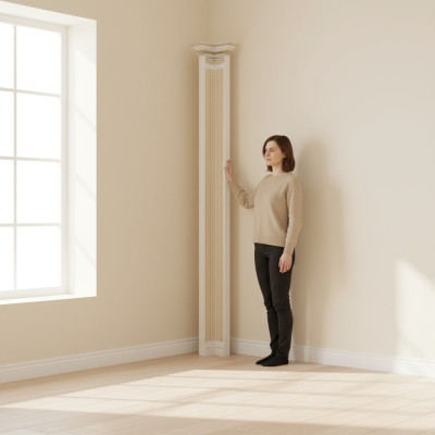 Corner column, wooden column, corner finishing element, Verona columns, V-cornerstone