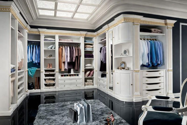 Element for Walk-In Closet Wardrobe Crown Verona V- Crown Top