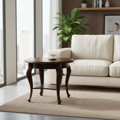 Round table, table, coffee table, tables, solid wood, hardwood, side table, serving table