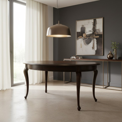 Dining table, table, tables, solid wood, wooden table, classical baroque style, dining room V-1