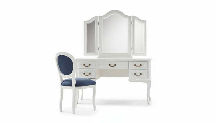 Vanity table with chair, dressing table, dressing dresser, makeup dresser, cosmetic table.