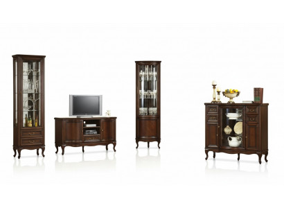 4-piece living room furniture set Italian style chest of drawers showcase RTV Chippendale