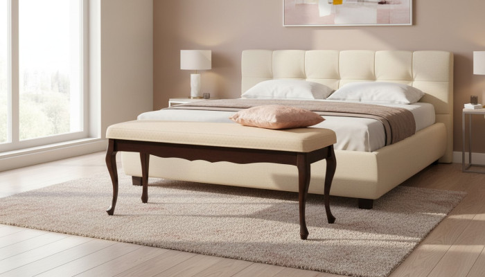Classic Stool Ottoman Footstool Chippendale Royal Model W-Bsz