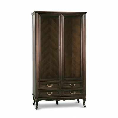 Wardrobe Closet Italian Furniture Wood Antique Style Solid Wood Classic