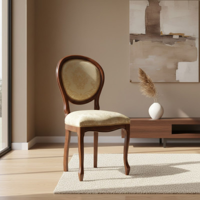 Classic chairs chair real wood solid French furniture dining chair