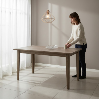 Large Table Dining Table Wooden Table Conference Table 150 x 90cm Extendable to 200cm CM-S2