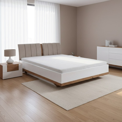 Classic bed beds double bed wooden bed country style - Model CM-B3