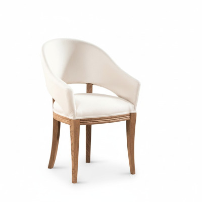 Classic designer upholstered chair, upholstered chairs, textile leather fabric CM-U2