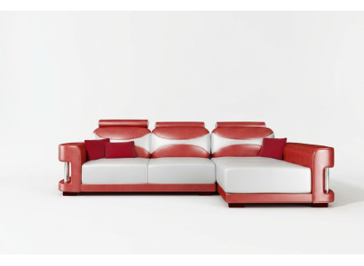 Corner sofa corner sofa set couch upholstery leather living landscape chaise lounge Wies
