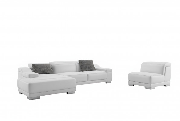 Living room landscape, upholstered corner, corner sofa, couch suite, landscape, leather, new / 2711B