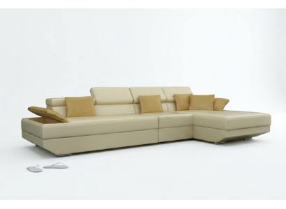 Living Landscape Upholstered Corner Sofa Couch Set Landscape Leather - 2719C New