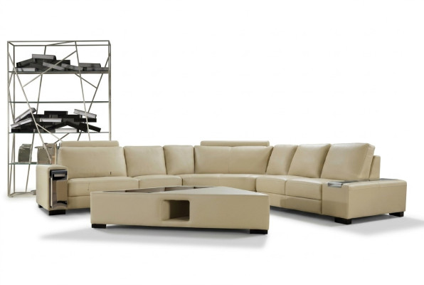 Leather sofa corner sofa sofa couch design seating upholstery suite living landscape 2348