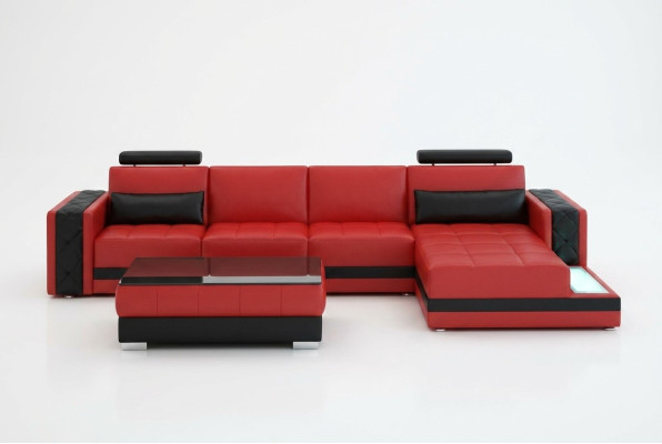 Corner sofa leather sofa Big XXL U-shape living landscape sofa couch set new H2211B