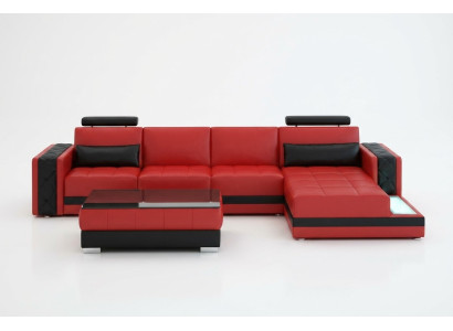 Corner sofa leather sofa Big XXL U-shape living landscape sofa couch set new H2211B