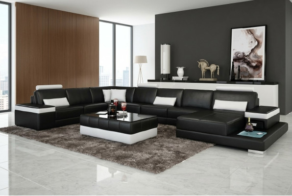 Design XXL leather sofa "Premium Comfort" with high-quality faux leather