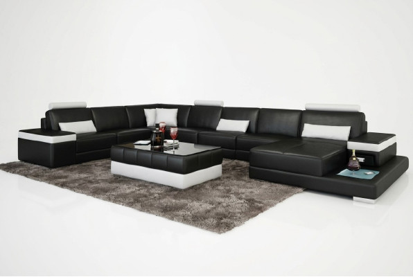 Design XXL leather sofa "Premium Comfort" with high-quality faux leather