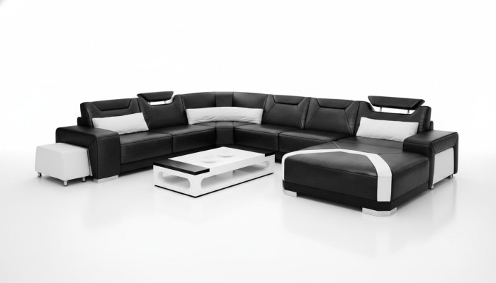 Sectional Upholstered Living Landscape Couch Sofa Living Landscape U-Shape Seat Corner PH739C