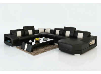 Living room landscape couch upholstery corner set designer leather sofa