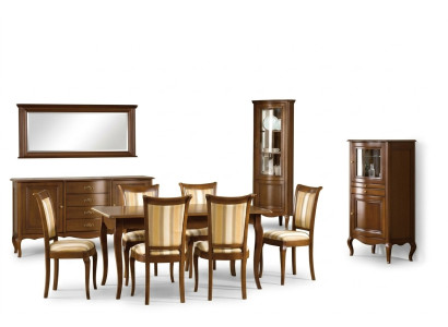 Classic dining room set sideboard table chairs display cabinet living room set Italy new