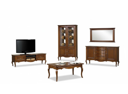 Living Room Set Display Cabinet TV Stand Coffee Table Dresser Classic Italian Style Furniture