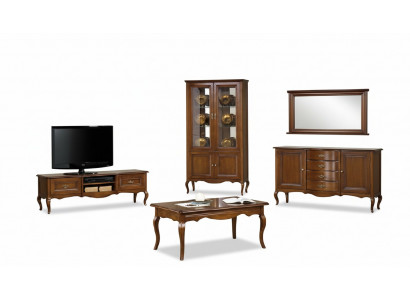 Living Room Set Display Cabinet TV Stand Coffee Table Dresser Classic Italian Style Furniture