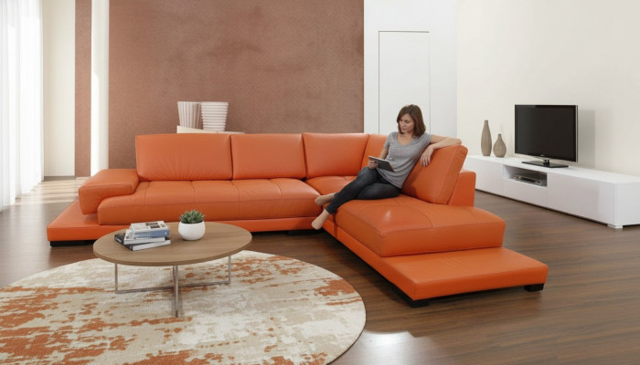 Living room landscape upholstered corner corner sofa couch set landscape leather new 1060