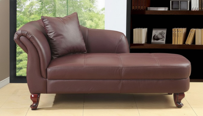 Lounge Liège Ottoman Upholstered Sofa Office Relax Leather Chaise Longue New 1672