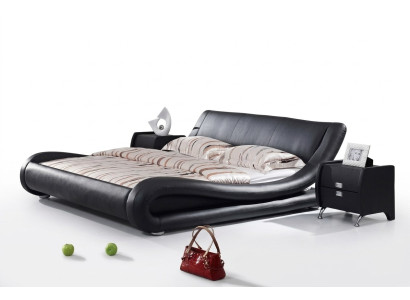 XXL Double Bed Leather Bed Bed Beds Leather Leather Upholstery Marriage Designer New