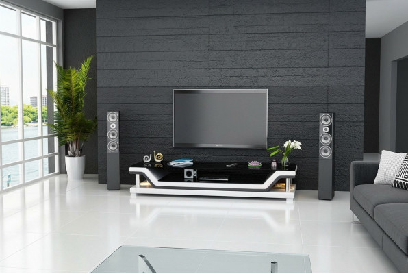 RTV TV Sideboard Leather Glass Table Television Cabinet Table Designer 3009