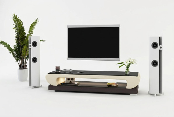 RTV TV sideboard leather glass table television cabinet table designer 403