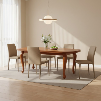 Table Dining Table Wooden Table XXL Conference Table 100x250cm Extendable 250x350cm