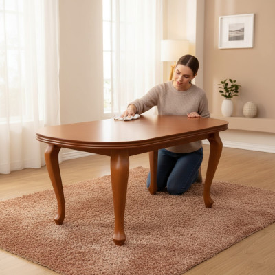 Table Dining Table Wooden Table XXL Conference Table 90X160cm Extendable 160X240cm