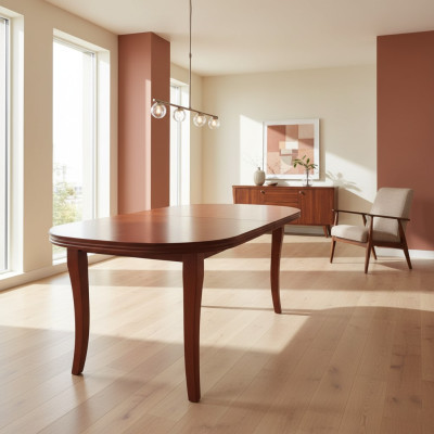 Table dining table wood table XXL conference table 100X250cm extendable 250X350cm