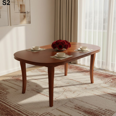 Table Dining Table Wooden Table XXL Conference Table 100x200cm Extendable 200x300cm
