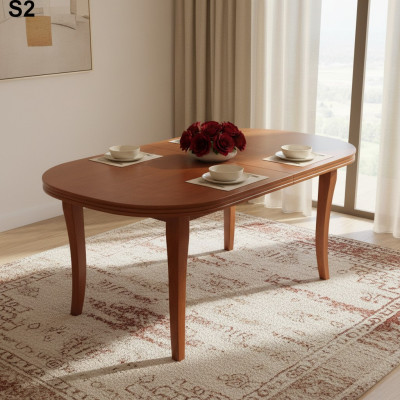 Table Dining Table Wooden Table XXL Conference Table 90x160cm Extendable 160x240cm