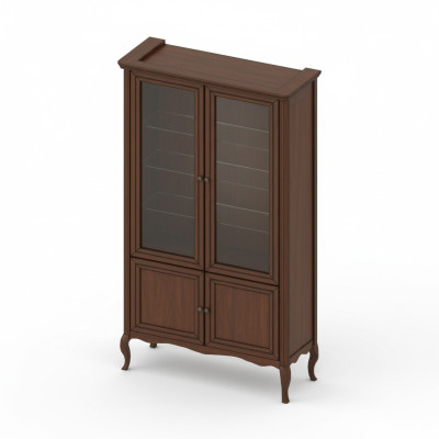 Cabinet Classical Display Cabinet Solid Wood Real Wood - Model PR-W2