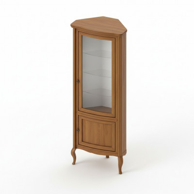 Corner cabinet solid wood wood cabinet classic display cabinet display cupboard - PR-W-N