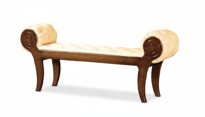 CLASSIC RETRO RUSTIC FOOTSTOOL OTTOMAN BENCH - Model N