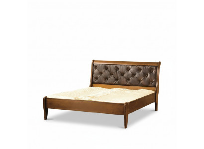 Classic bed, beds, double bed, wooden bed, country house model N-bed T