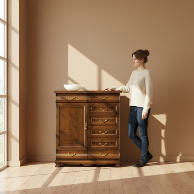 Classic sideboard chest of drawers country house cabinet model N-K4B